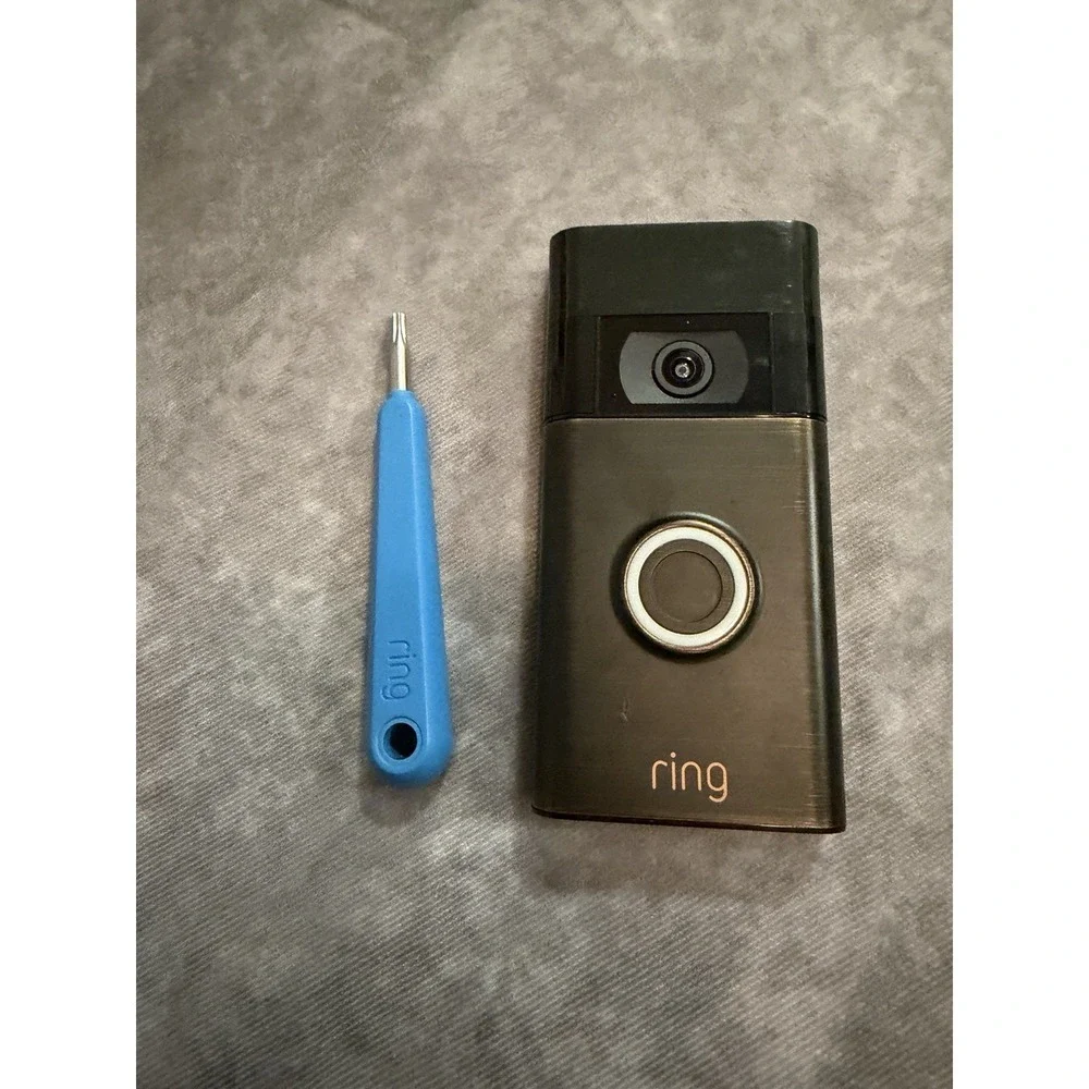 Ring Wired Video Doorbell Camera Wi-Fi Alexa Black w/ Screwdriver